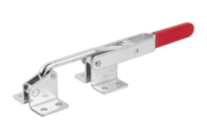 Toggle clamps hook horizontal with catch plate