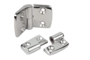 Hinges, stainless steel lift-off, left Hinges, stainless steel lift-off, left