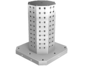 Tours de serrage en fonte grise 8 faces avec trame modulaire