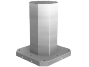 Torrette di serraggio ghisa grigia 8 lati con superfici di serraggio prelavorate