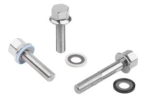 Vis H en Inox à embase et rondelles d‘étanchéité pour kit Hygienic USIT® Vis H en Inox à embase et rondelles d‘étanchéité pour kit Hygienic USIT®