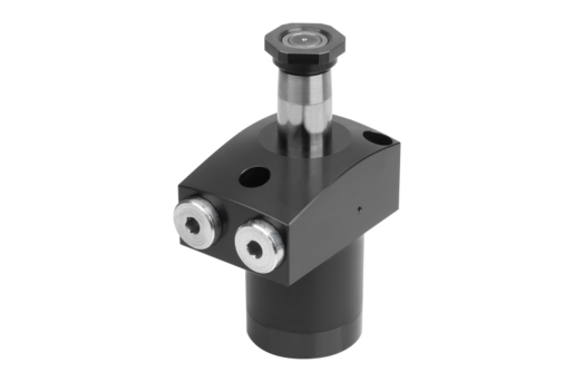 Schwenkspanner hydraulisch, doppelt / einfach wirkend mit Federrückstellung, Form A, Flansch oben