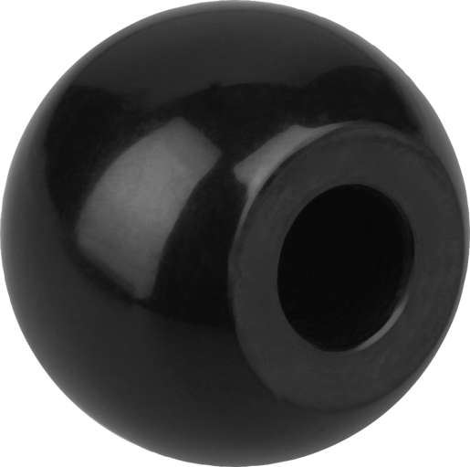 Pomelli a sfera non trattati DIN 319, gamma ampliata, forma M, con foro conico