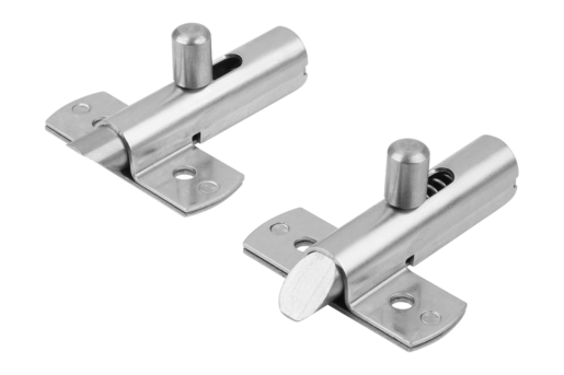 Riegel mit Rückstellfeder Edelstahl Riegel nach oben oder unten