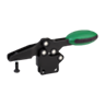 Schnellspanner horizontal mit senkrechtem Fuß und verstellbarer Andruckspindel