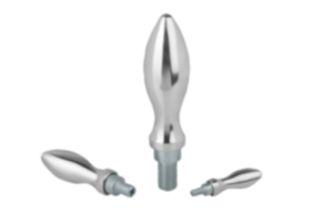 Ballengriffedrehbar ähnlich DIN 98 Form E, aus Aluminium