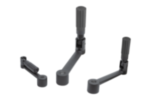 Handkurbeln Aluminium mit Sicherheits-Zylindergriff