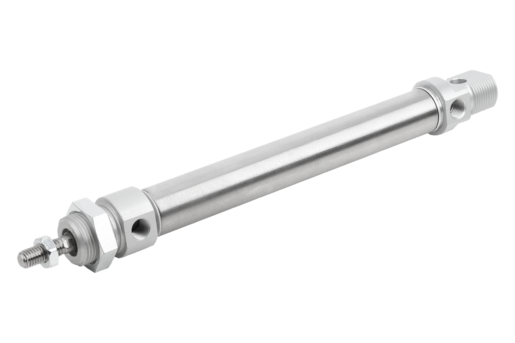 Pneumatik-Rundzylinder DIN ISO 6432, doppeltwirkend mit Magnetkolben