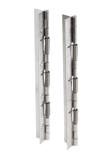 Federscharniere aus Stahl oder Edelstahl 240 mm, Feder öffnend