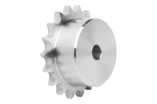 Kettenräder einfach 1/2“ x 5/16“ Edelstahl DIN ISO 606