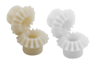 Ingranaggi conici in plastica, rapporto di trasmissione 1:1 stampati, dentatura diritta, angolo di pressione 20°