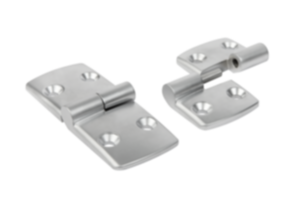 Scharniere aus Aluminium, aushängbar, rechts