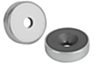 Magnete mit Senkbohrung (Flachgreifer) aus Hartferrit