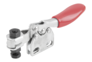 Minischnellspanner horizontal mit senkrechtem Fuß und verstellbarer Andruckspindel
