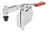 Schnellspanner horizontal mit Winkelfuß und verstellbarer Andruckspindel