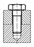 Sechskantschrauben mit Schaft DIN 931 10.9 Stahl blank M 18 M 20