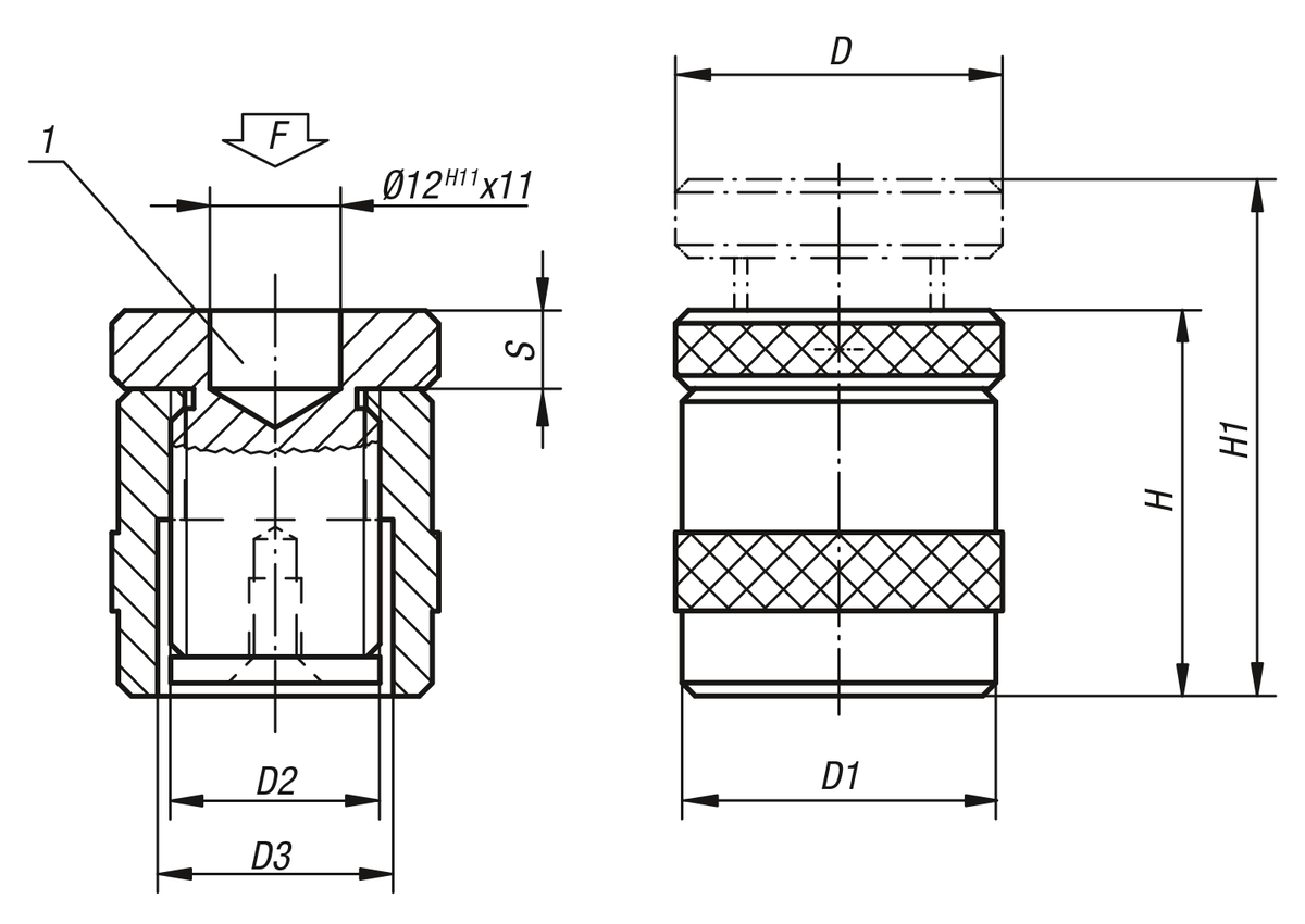 Schraubböcke mit flacher Auflage, Aluminium