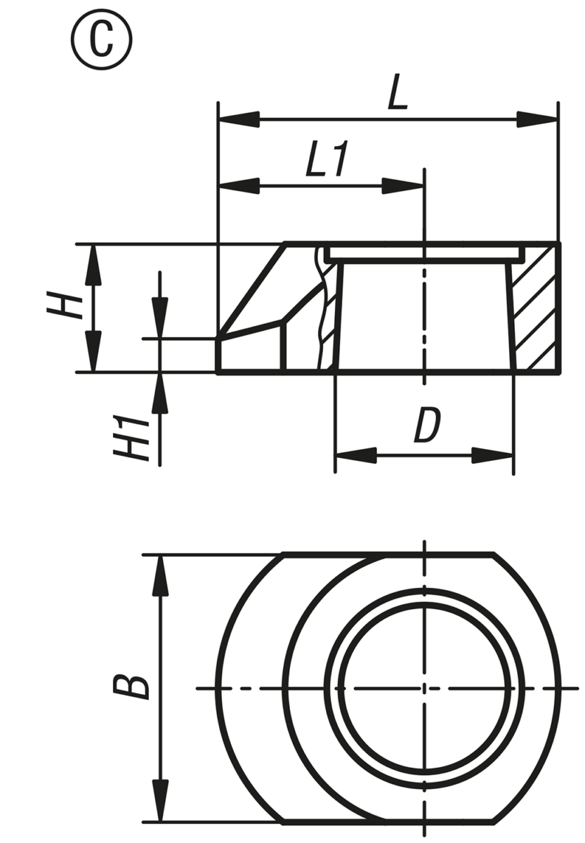 Spannarm für Schwenkspanner hydraulisch, Form C