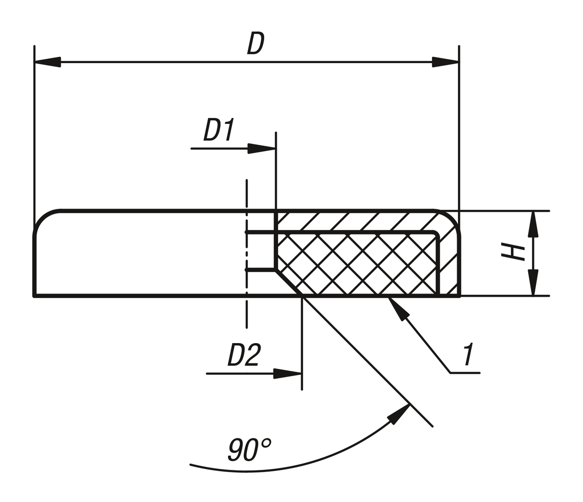 Magnete mit Senkbohrung (Flachgreifer) aus Hartferrit