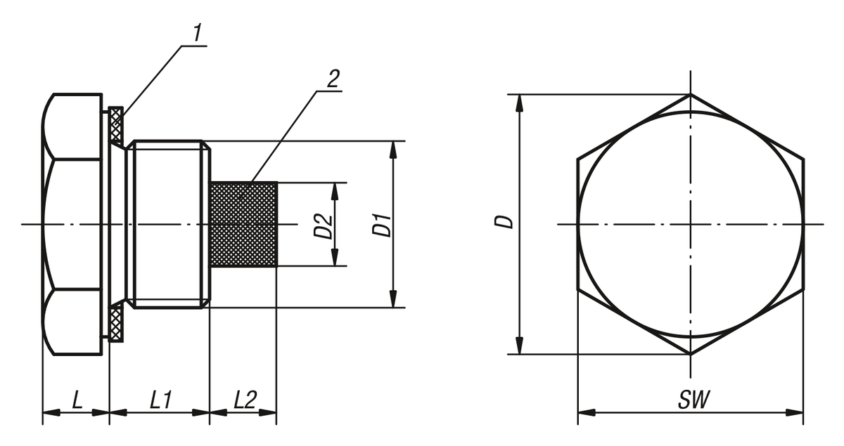 Verschlussschrauben Aluminium mit Magnet