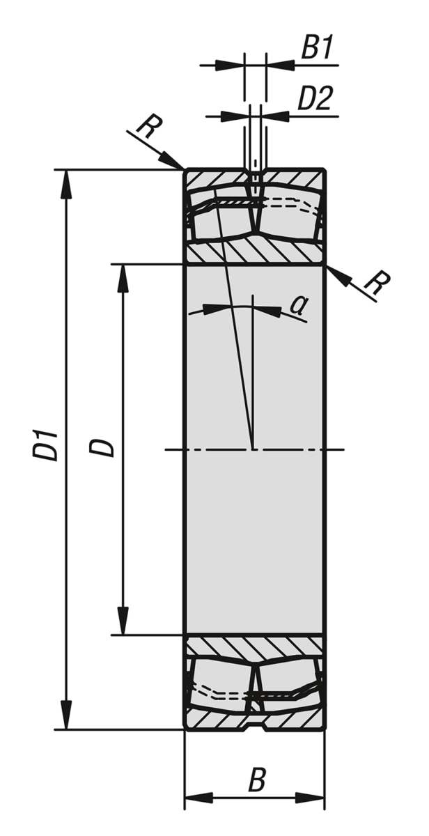 Cuscinetto a rulli oscillante FAG foro cilindrico