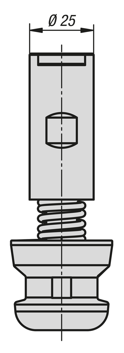 UNILOCK Zentrierspannbolzen Systemgröße 80 mm
