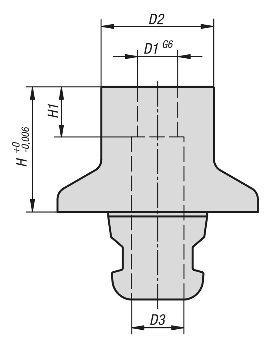 Adattatore riduttore per sistema a 5 assi UNI lock grandezza del sistema 80 mm